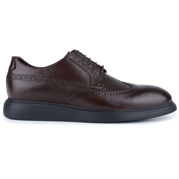 VELLAPAIS Mare Leather Wingtip Sneakers Shoes Size 12 Dark Brown NEW - Picture 6 of 15